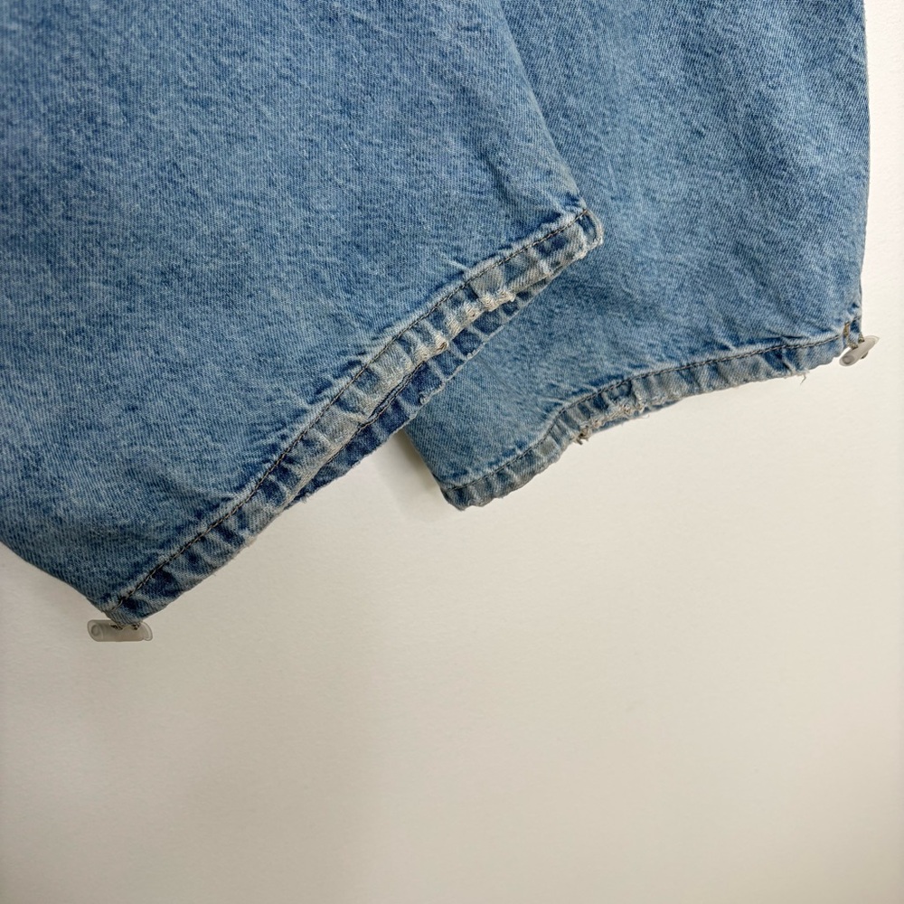 Free People Newbies Solid Slouchy Jeans Stone Wash Wide Leg Size Small Baggy Y2K - Picture 11 of 16
